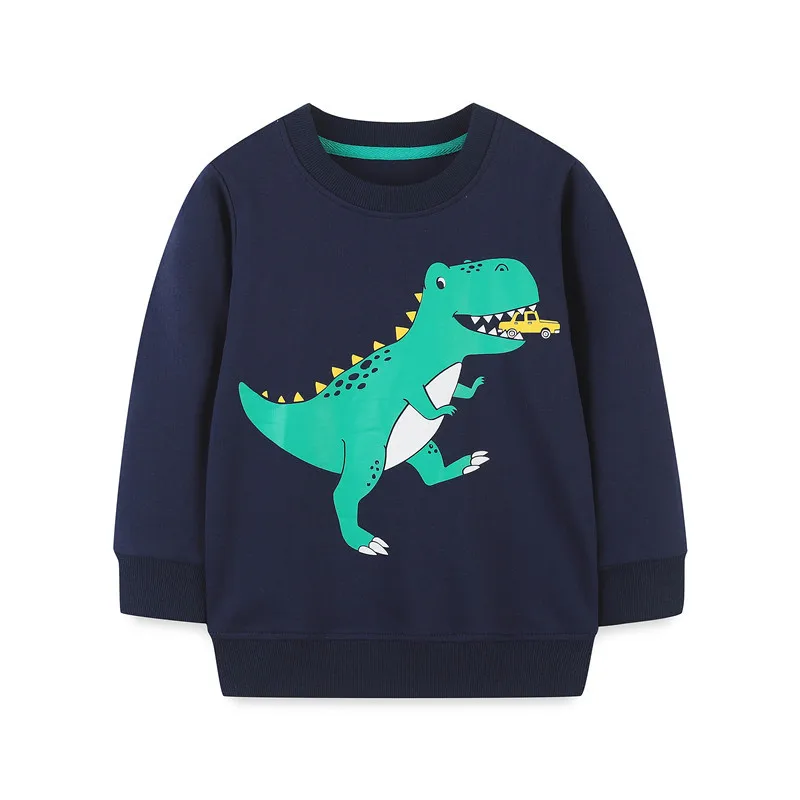 

Jumping Meters 2-7T Autumn Spring Elephant Embroidery Children's Sweatshirts Long Sleeve Baby Clothing Toddler Kids Shirts