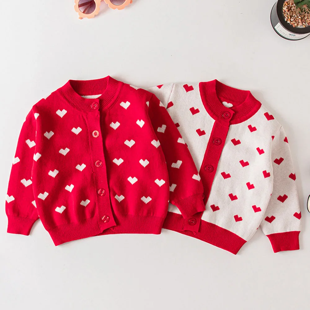 Knitted Toddler Baby Girls Coat Newborn Baby Long Sleeves Love Printing Cardigan Princess Baby Girls Spring Autumn Cardigan 
Knitted Toddler Baby Girls Coat Newborn Baby Long Sleeves Love Printing Cardigan Princess Baby Girls Spring Autumn Cardigan