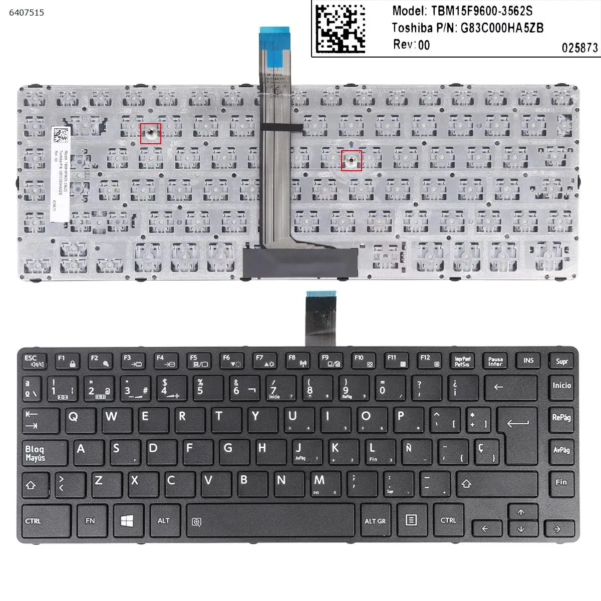 SP Laptop Keyboard for Toshiba Tecra A40-C A40-C1430 A40-C1440 A40-C-18R BLACK FRAME BLACK
SP Laptop Keyboard for Toshiba Tecra A40-C A40-C1430 A40-C1440 A40-C-18R BLACK FRAME BLACK