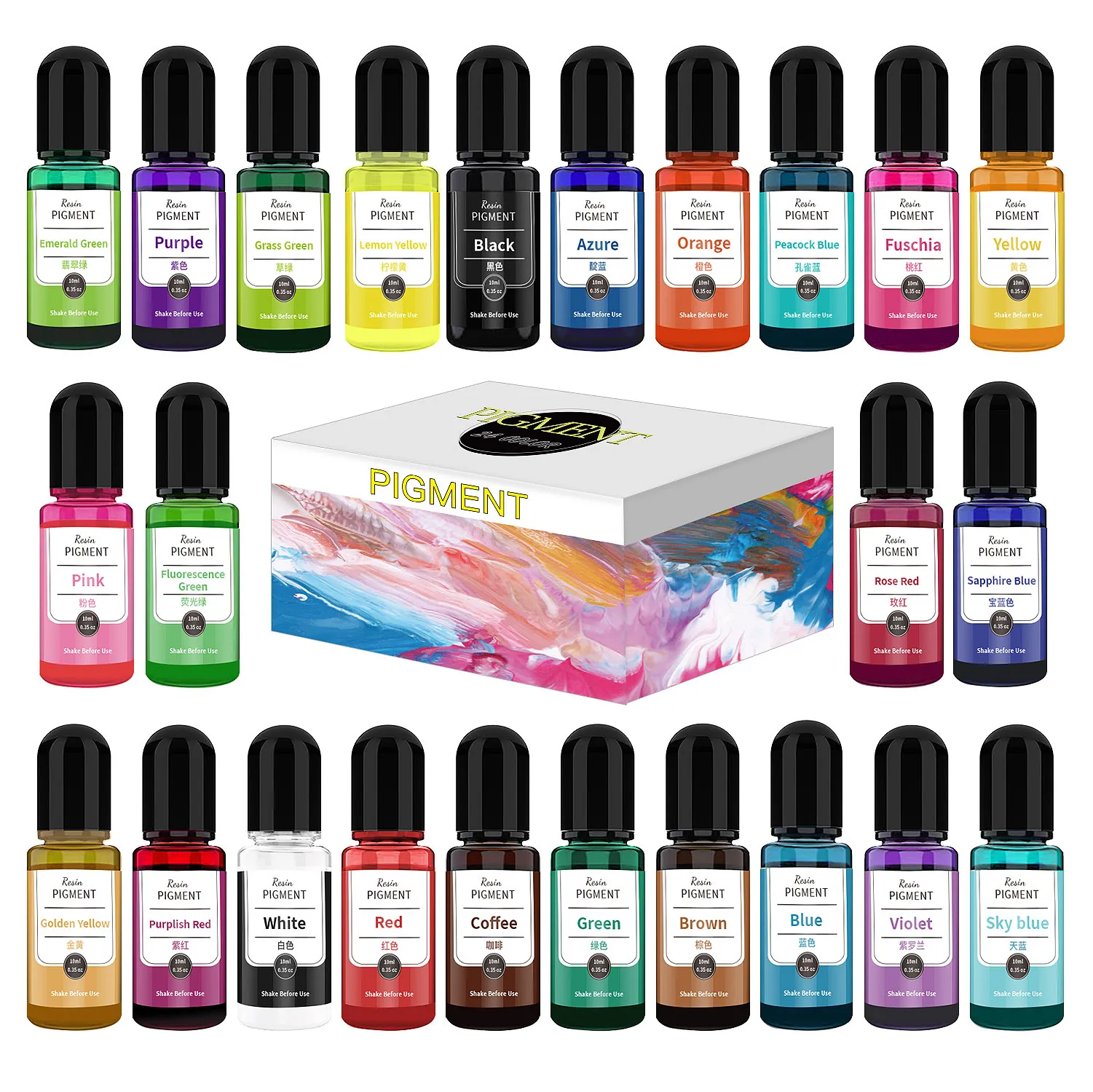 10/12/16/18 Pcs Resin Pigments Candle Soap Dye DIY UV Epoxy Resin Mold Liquid Colorant For Jewelry Making Supplies Resin Crafts
10/12/16/18 Pcs Resin Pigments Candle Soap Dye DIY UV Epoxy Resin Mold Liquid Colorant For Jewelry Making Supplies Resin Crafts