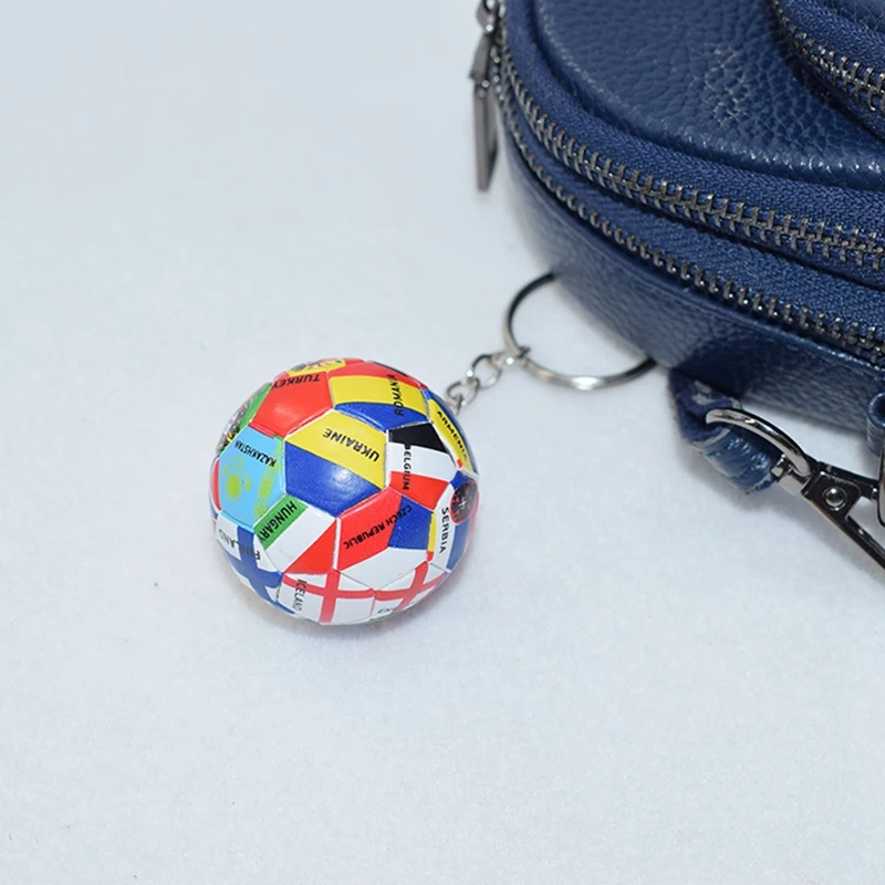 

10Pcs World Flag Football Keychain Country Soccer Club Fans Keyring Car Key Chains Souvenir Bag Pendant Gifts