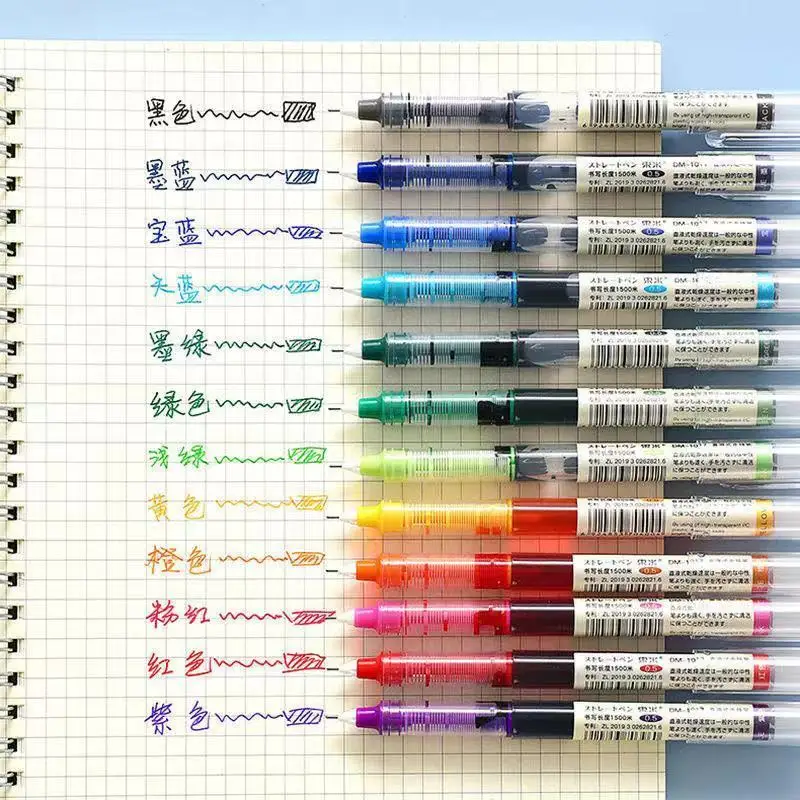 DOMI Straight Liquid Type Roller Ball Pen 0.5mm Color Gel Pen Large Capacity Signature Pen for Students 6PCS
DOMI Straight Liquid Type Roller Ball Pen 0.5mm Color Gel Pen Large Capacity Signature Pen for Students 6PCS