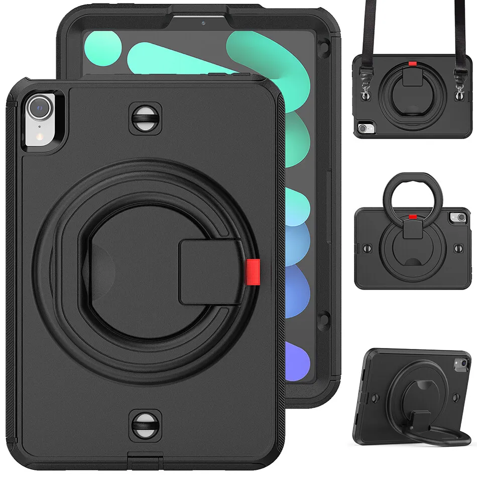 Portable Rotatable Handle Kickstand Silicone Case for iPad Mini 6 Kids Case with Strp for iPad Mini 4 5 Shockproof Cover
Portable Rotatable Handle Kickstand Silicone Case for iPad Mini 6 Kids Case with Strp for iPad Mini 4 5 Shockproof Cover