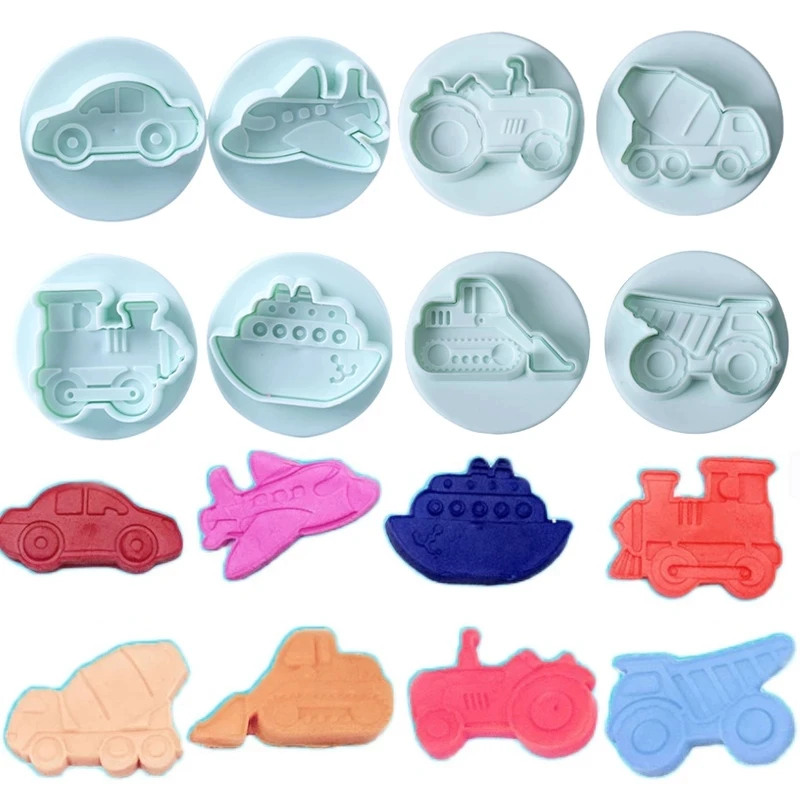4Pcs 3D Cookie Cutter Car Plane Train Vehicle Biscuit Mold Baking Hand Stamp Press Plunger Sugar Craft Cake Fondant Kitchen Tool
4Pcs 3D Cookie Cutter Car Plane Train Vehicle Biscuit Mold Baking Hand Stamp Press Plunger Sugar Craft Cake Fondant Kitchen Tool