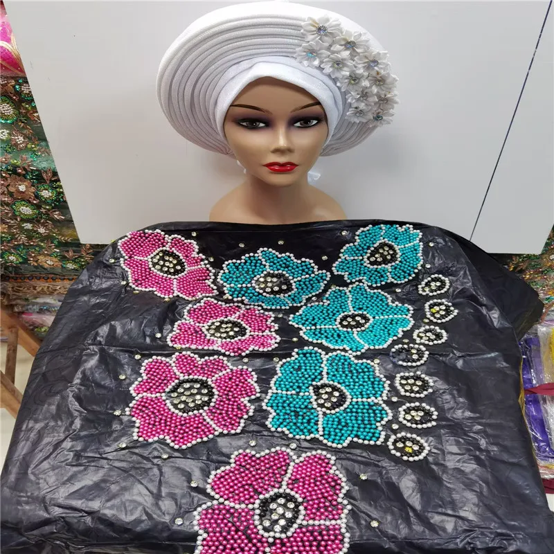 5 Yard/Lot Guinea Brocade Fabric With Hat Beads Bazin Riche Brode 100% Cotton African Basin High Quality For Party WD112902
5 Yard/Lot Guinea Brocade Fabric With Hat Beads Bazin Riche Brode 100% Cotton African Basin High Quality For Party WD112902
