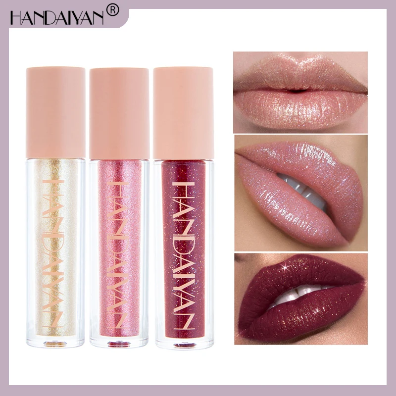 HANDAIYAN Sexy Lip Gloss Matte Glitter Liquid Lipstick LongLasting Waterproof Pigment Pearl Shimmer Lipgloss Lip Makeup Cosmetic
HANDAIYAN Sexy Lip Gloss Matte Glitter Liquid Lipstick LongLasting Waterproof Pigment Pearl Shimmer Lipgloss Lip Makeup Cosmetic