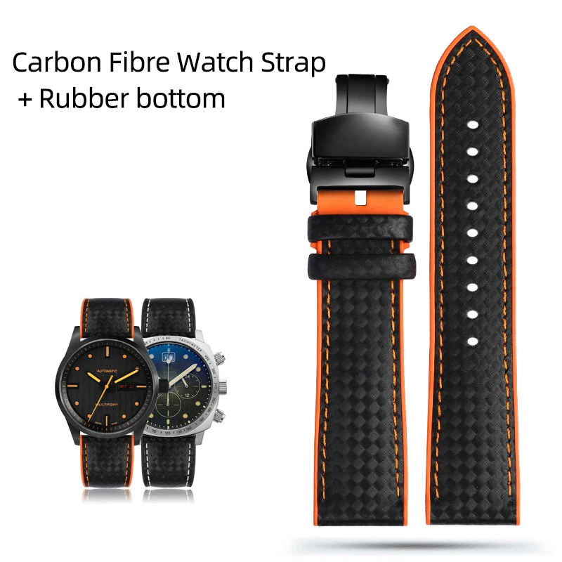 20mm 22mm 23mm 24mm Mens Watch Band Carbon Fibre Watch Strap + Rubber bottom Stainless Steel Clasp watchband for Omega Blancpain
20mm 22mm 23mm 24mm Mens Watch Band Carbon Fibre Watch Strap + Rubber bottom Stainless Steel Clasp watchband for Omega Blancpain