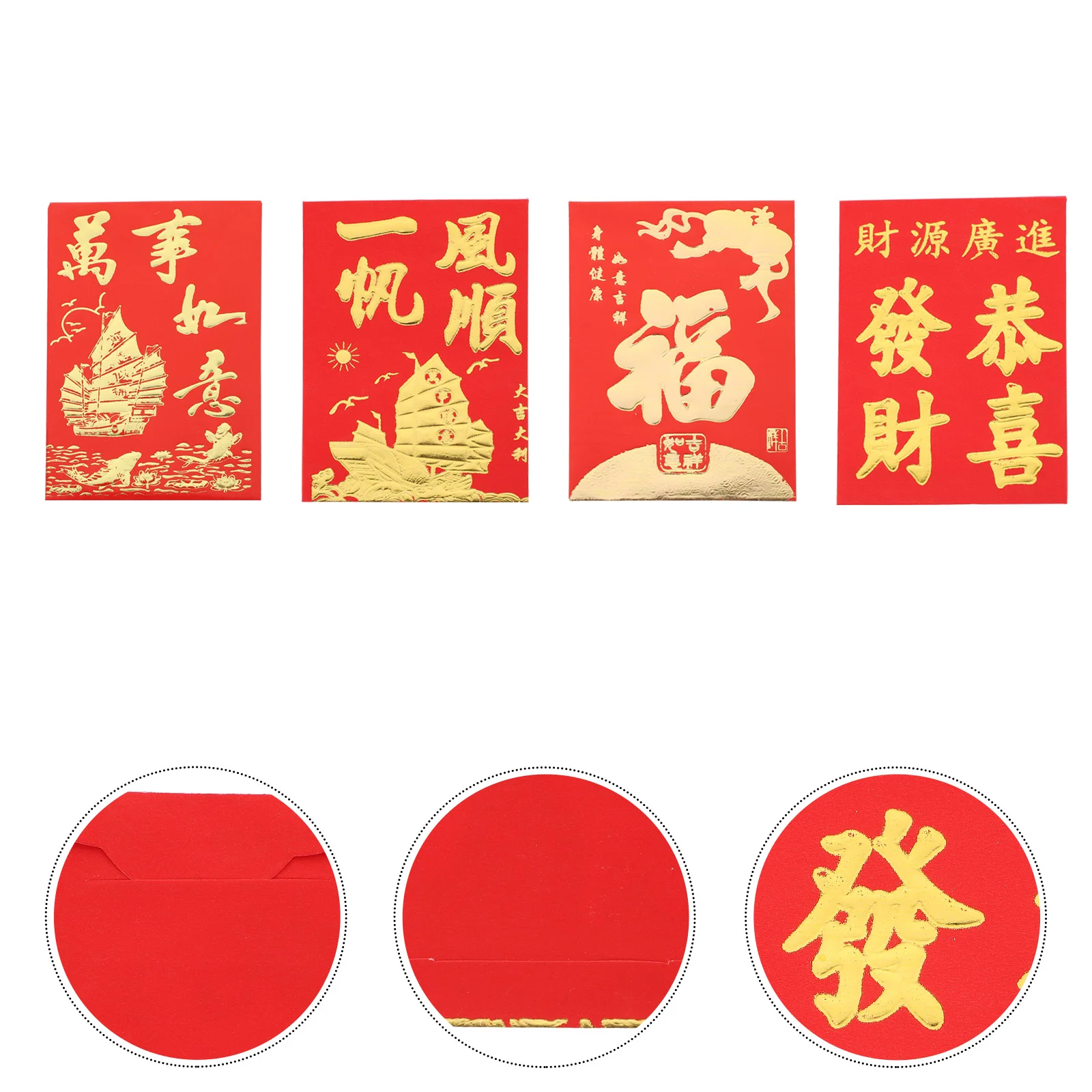 

160 шт. красный конверт с бронзовым покрытием на новый год, Детские свадебные сувениры, Знак зодиака, тигр, бумага с покрытием Hong Bao, декоративная упаковка