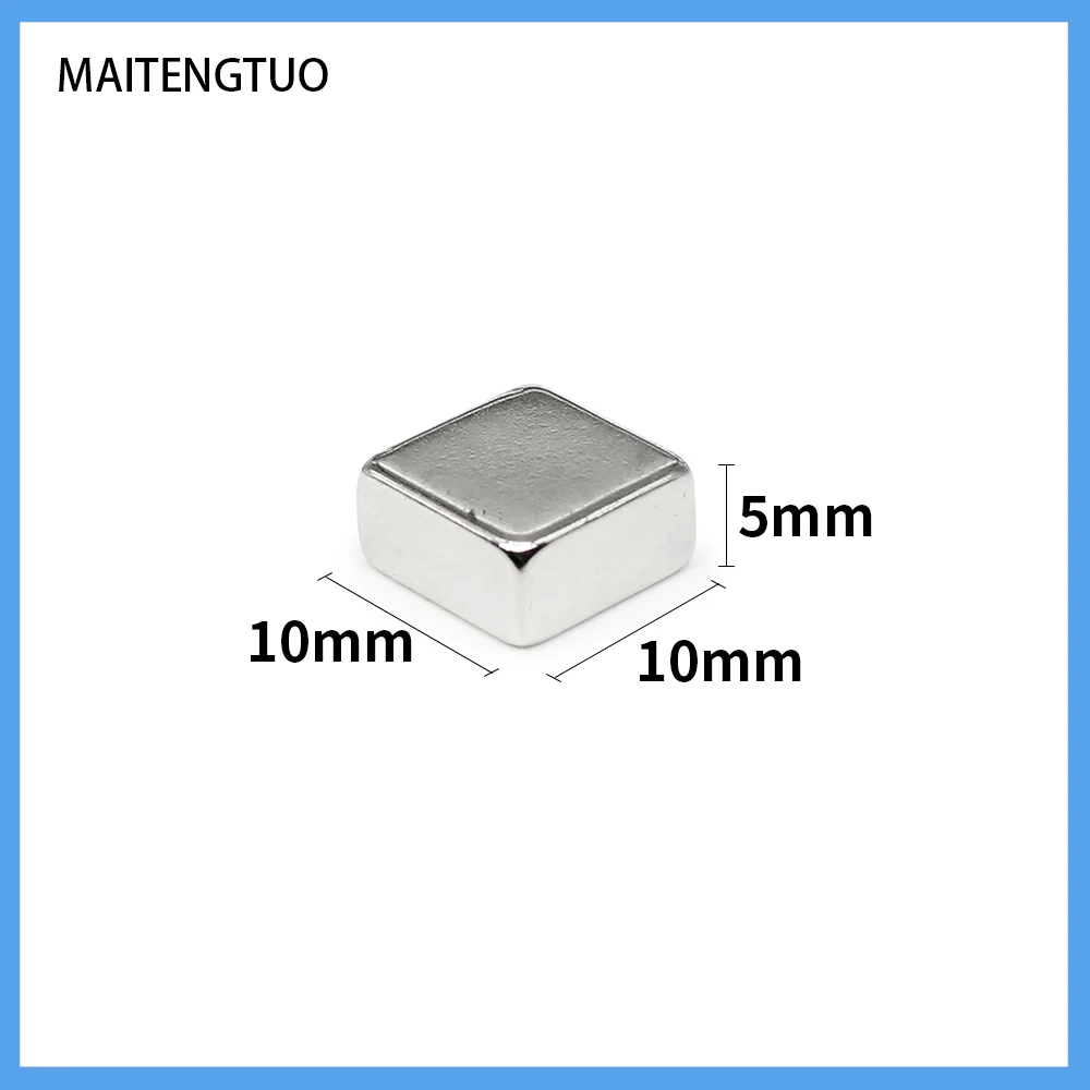 5/10/20/50/100PCS 10x10x5 Square Rare Earth Neodymium Magnet 10*10*5 Block Powerful Strong Magnetic Magnets Sheet 10*10*5mm
5/10/20/50/100PCS 10x10x5 Square Rare Earth Neodymium Magnet 10*10*5 Block Powerful Strong Magnetic Magnets Sheet 10*10*5mm