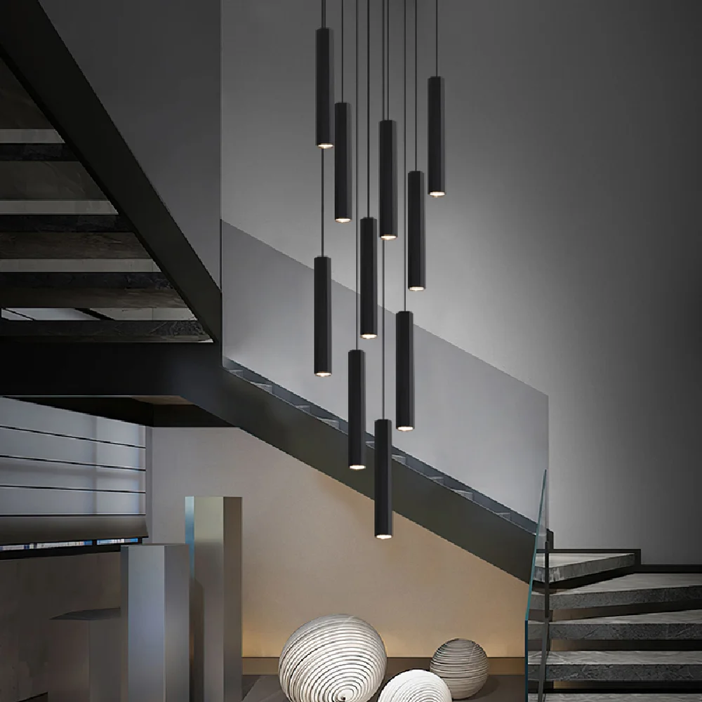 Modern LED Crystal Staircase Chandelier Black Nordic Simple Indoor Lighting Fixture New Creative Design Island Long Hanging Lamp
Modern LED Crystal Staircase Chandelier Black Nordic Simple Indoor Lighting Fixture New Creative Design Island Long Hanging Lamp