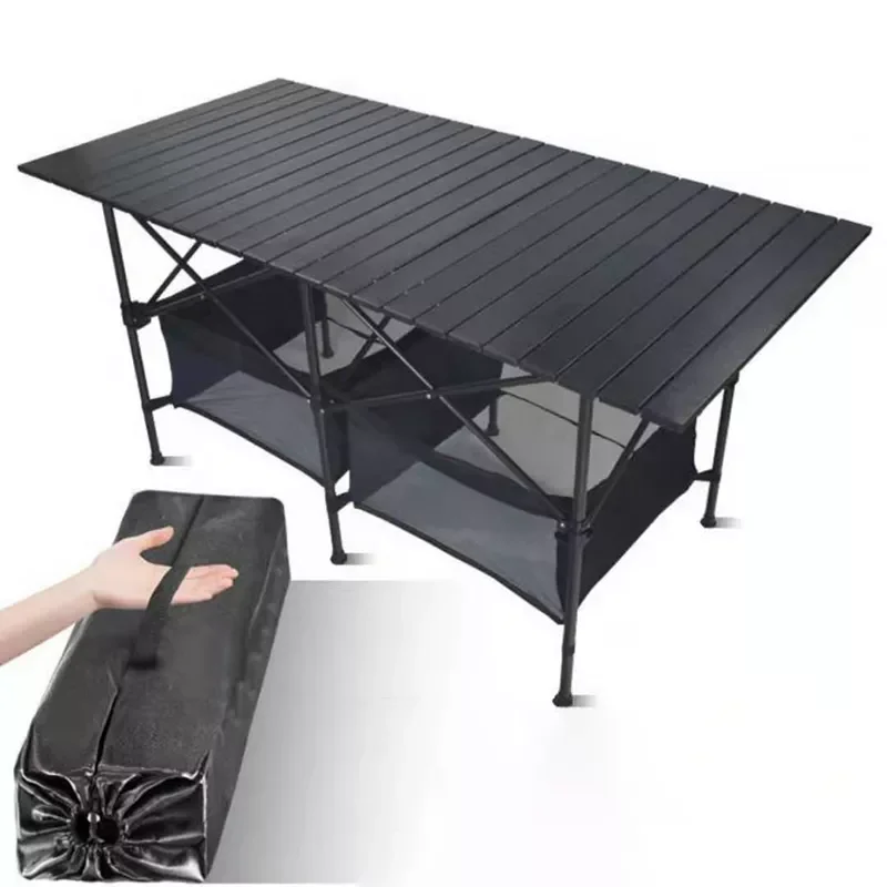 Picnic Outdoor Table Aluminum Alloy Black 8 Sizes Waterproof BBQ Camping Foldable Collapsible Roll Up Table Desk
Picnic Outdoor Table Aluminum Alloy Black 8 Sizes Waterproof BBQ Camping Foldable Collapsible Roll Up Table Desk