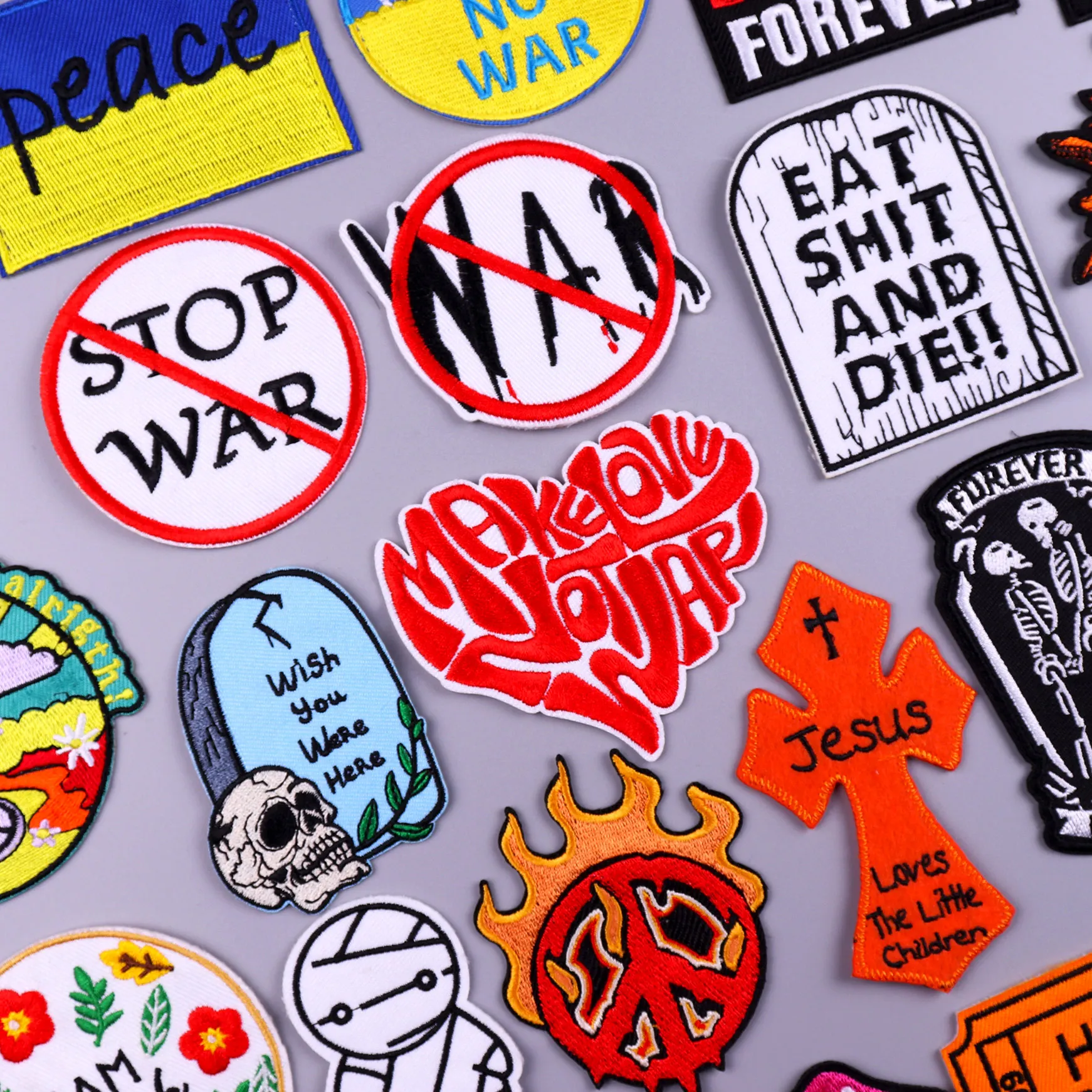 STOP WAR Patch Iron On Embroidery Patches For Clothing Thermoadhesive Patches On Clothes Stickers Badge Sewing DIY Stripes Decor
STOP WAR Patch Iron On Embroidery Patches For Clothing Thermoadhesive Patches On Clothes Stickers Badge Sewing DIY Stripes Decor
