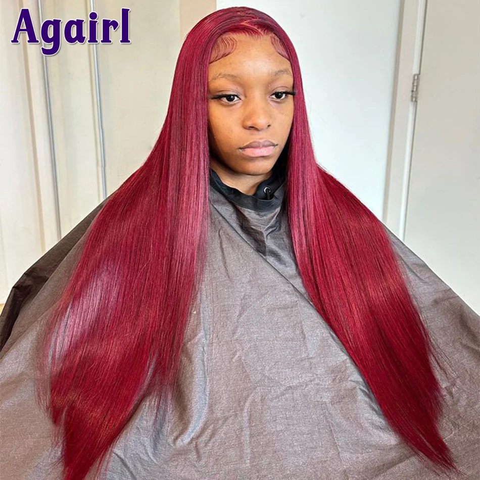 Dark Red Bone Straight Lace Front Human Hair Wigs for Women 13X6 13X4 Lace Frontal Wig 180% Dark Cherry Red 5X5 Closure Lace Wig
Dark Red Bone Straight Lace Front Human Hair Wigs for Women 13X6 13X4 Lace Frontal Wig 180% Dark Cherry Red 5X5 Closure Lace Wig