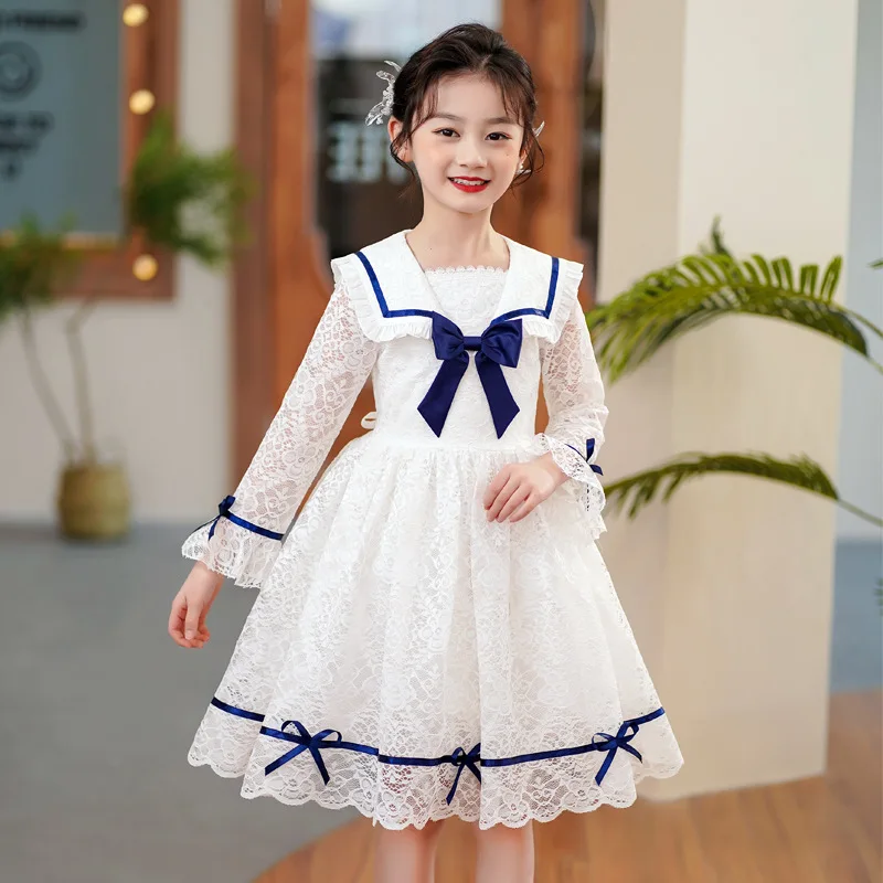 Kids' Dresses 2022 Autumn New Girls Navy Collar College Style Lace Long-sleeved Princess Dress Simple Short Skirt 4 6 8 10 12Yrs
Kids' Dresses 2022 Autumn New Girls Navy Collar College Style Lace Long-sleeved Princess Dress Simple Short Skirt 4 6 8 10 12Yrs