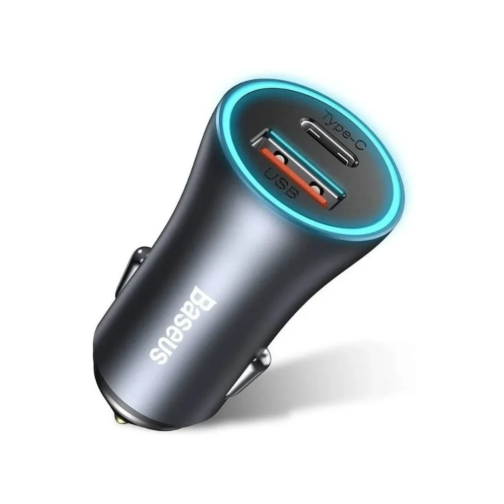 Carregador Baseus Veicular 40W Duplo 2 Entradas USB-C and USB Turbo Compatível iPhone and iPad Carro
Carregador Baseus Veicular 40W Duplo 2 Entradas USB-C and USB Turbo Compatível iPhone and iPad Carro