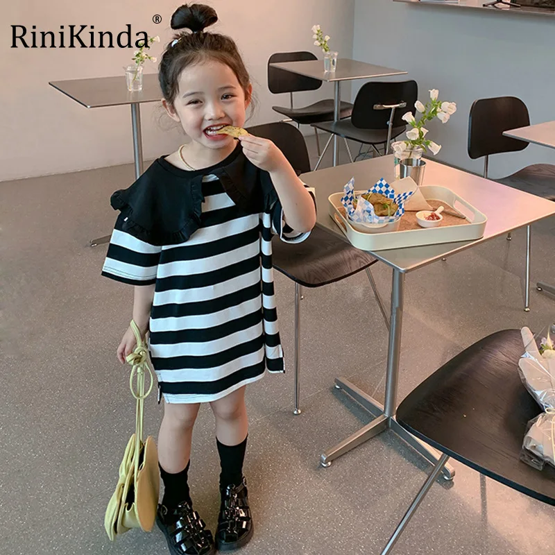 RiniKinda Toddler Girls Dress Cotton Stripped Short Sleeve Children Dress Ruffles Kids Dresses For Girls Fashion Girls Clothing
RiniKinda Toddler Girls Dress Cotton Stripped Short Sleeve Children Dress Ruffles Kids Dresses For Girls Fashion Girls Clothing