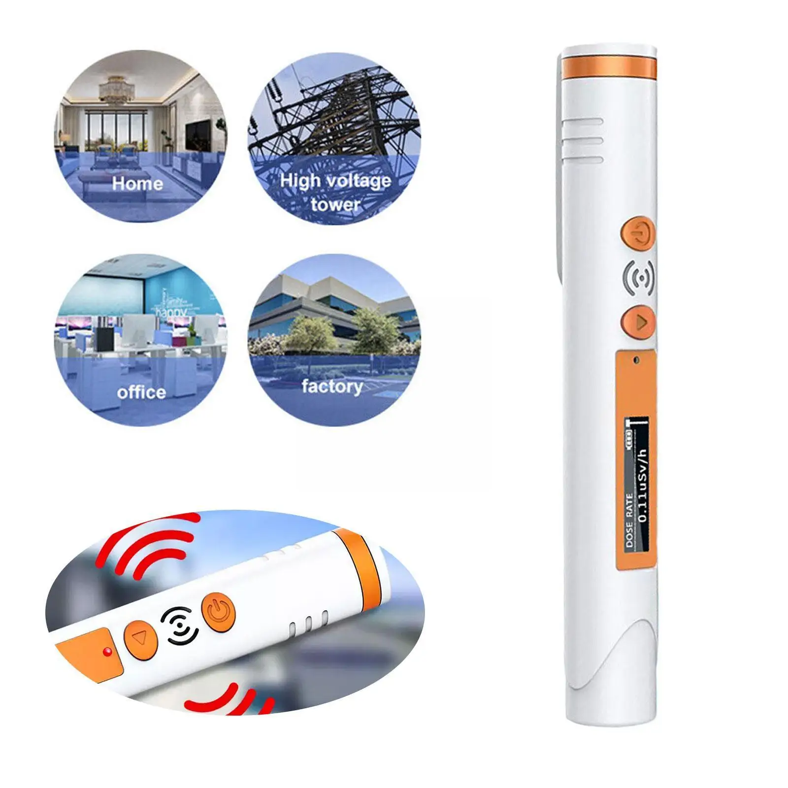 X Y β-Ray Detector Nuclear Radiation Detector Radioactive Dose Alarm Dose Instantaneous Sound Counter Geiger Light Personal P9K0
X Y β-Ray Detector Nuclear Radiation Detector Radioactive Dose Alarm Dose Instantaneous Sound Counter Geiger Light Personal P9K0