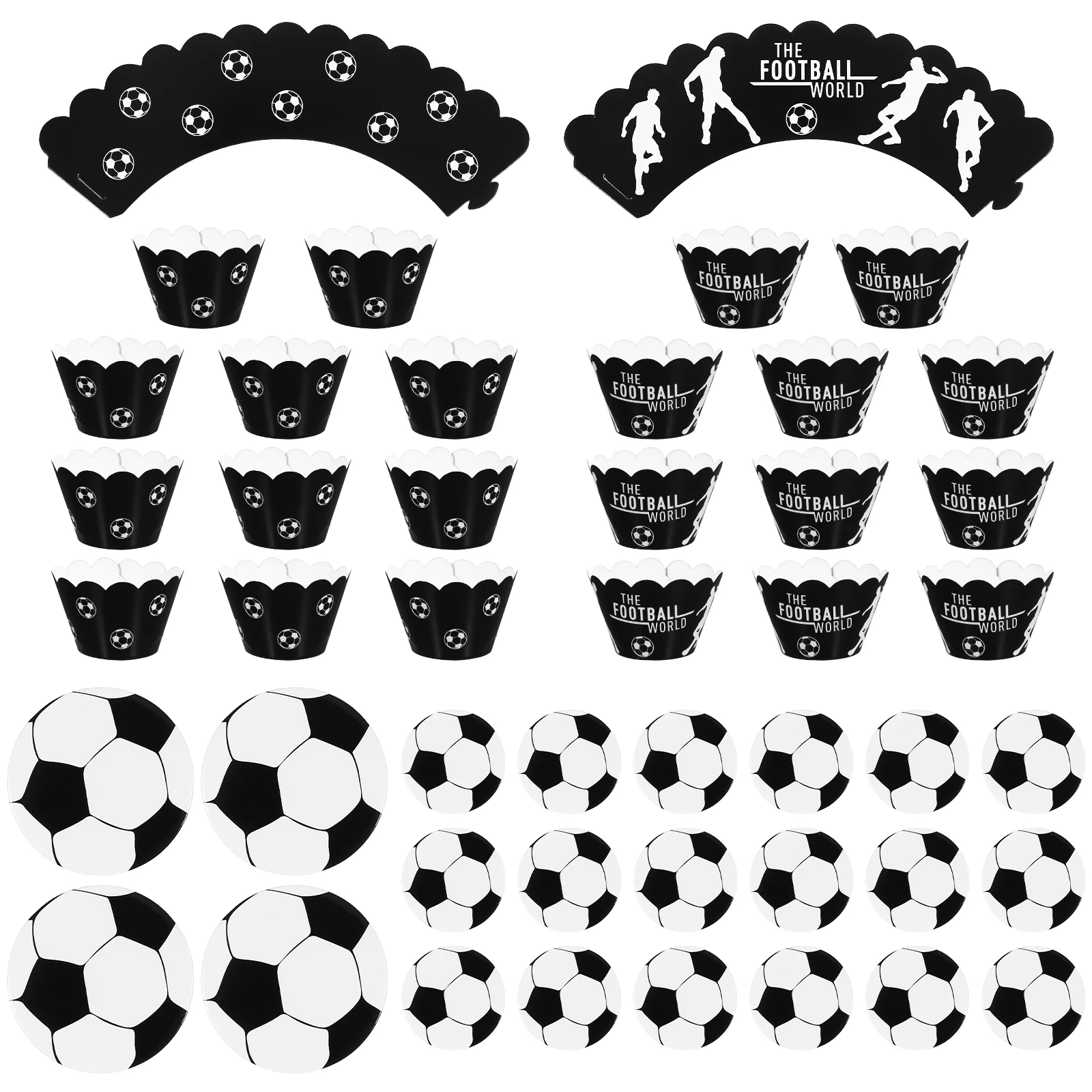 Toyvian 1 Set Cupcake Wrappers Toppers Football Design Cupcake Decorations Party Wrappers 
Toyvian 1 Set Cupcake Wrappers Toppers Football Design Cupcake Decorations Party Wrappers