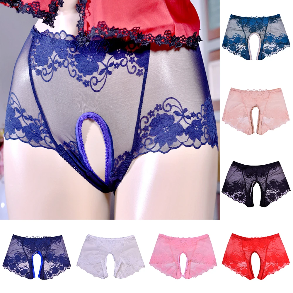 Sexy Lingerie Crotchless Women's Panties Lace Mesh G-strings Thongs Temptation Erotic Women Underwear Intimate Underpant
Sexy Lingerie Crotchless Women's Panties Lace Mesh G-strings Thongs Temptation Erotic Women Underwear Intimate Underpant