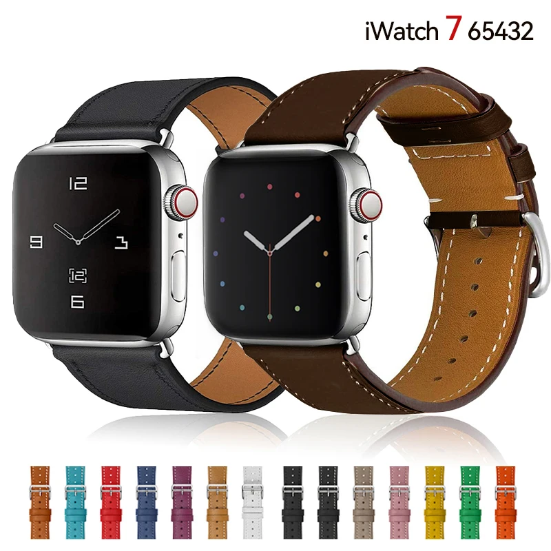 Leather Strap for Apple Watch Band 44mm 45mm 41mm 40mm 42mm 38mm Accessorie IWatch Series 3 4 5 6 SE 7 Wristband Correa Bracelet
Leather Strap for Apple Watch Band 44mm 45mm 41mm 40mm 42mm 38mm Accessorie IWatch Series 3 4 5 6 SE 7 Wristband Correa Bracelet