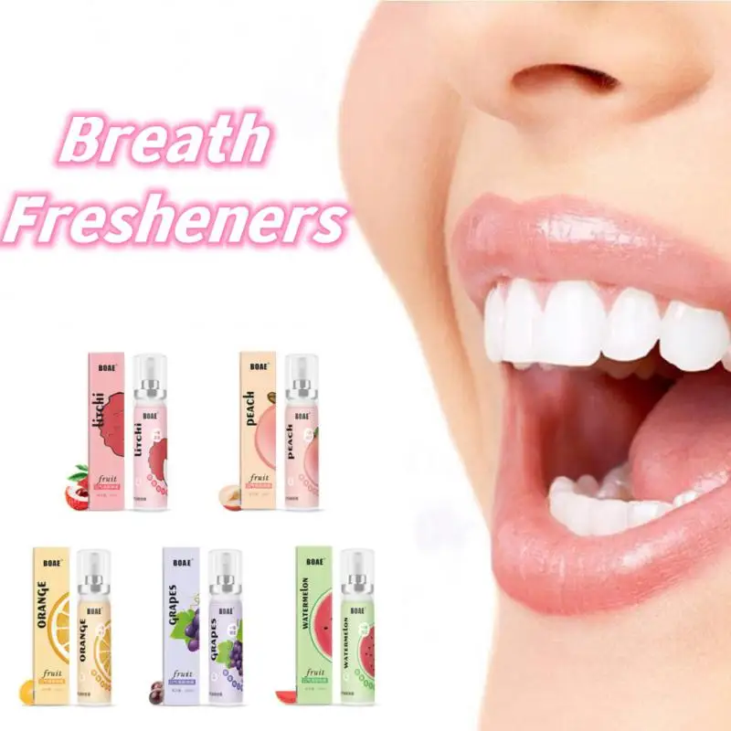20ml Fruit Oral Fresh Spray Gradually Remove Smoke Smell Bad Breath Fresh Breath Oral Odor Freshener Mouthwash Spray Oral Care
20ml Fruit Oral Fresh Spray Gradually Remove Smoke Smell Bad Breath Fresh Breath Oral Odor Freshener Mouthwash Spray Oral Care