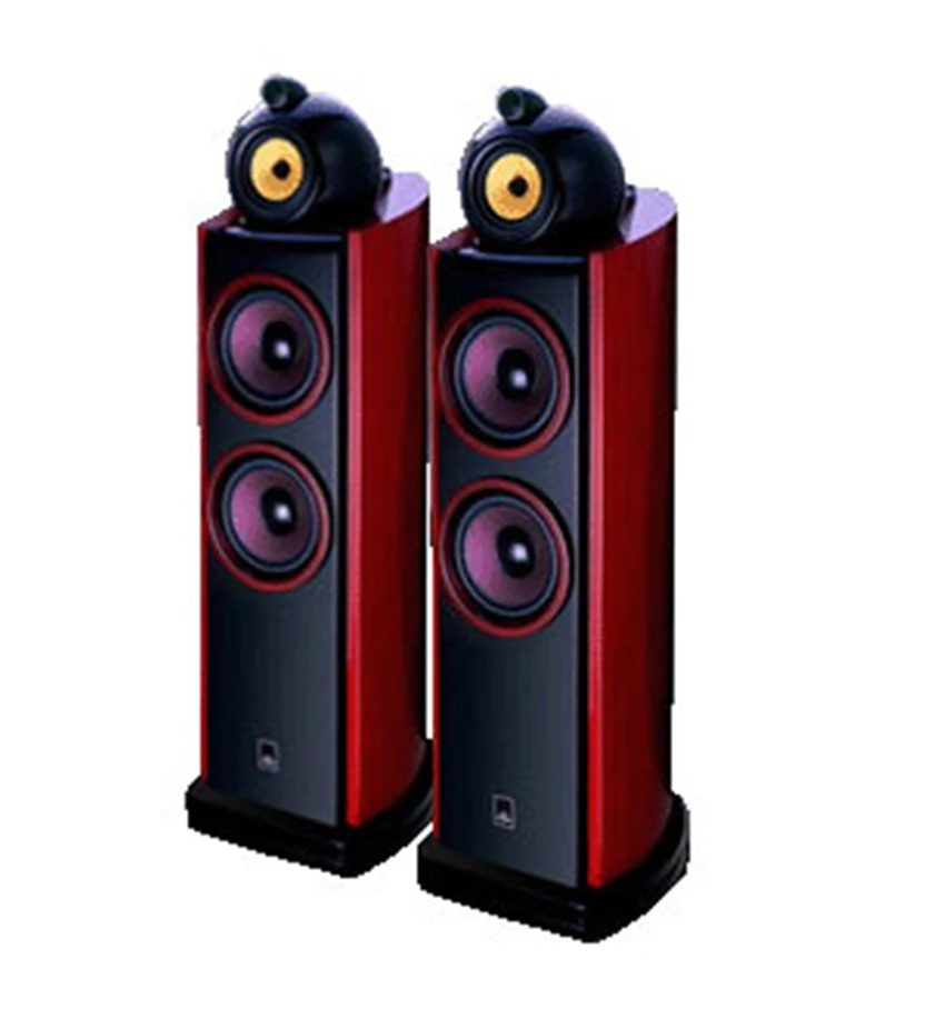 

L013 Mistral SAG 350 3 Way 4 Driver Floor Standing Speaker 6.5 Inch Woofer Tweeter Luxury Wood Speaker (Pair)