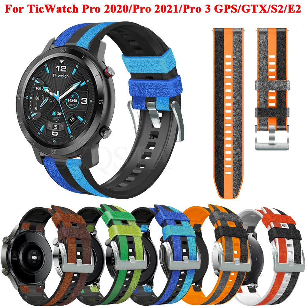 Новый кожаный ремешок 22 мм для Ticwatch Pro 3 GPS, силиконовый ремешок для Ticwatch Pro 2020/GTX/E2/S2, сменный спортивный браслет для часов
Новый кожаный ремешок 22 мм для Ticwatch Pro 3 GPS, силиконовый ремешок для Ticwatch Pro 2020/GTX/E2/S2, сменный спортивный браслет для часов