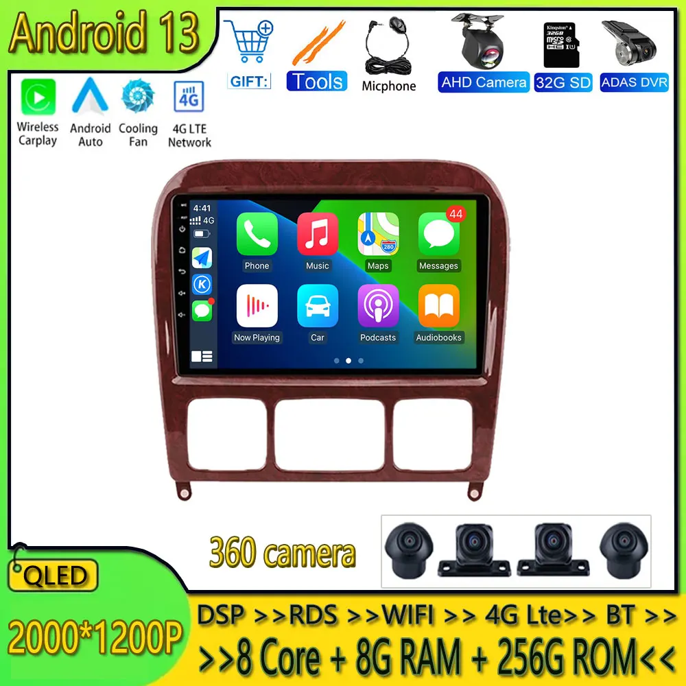 Android 13,0 для Mercedes Benz S Class W220 S280 S320 S350 S400 S430 S500 S600 360 камера Автомобильный GPS Стерео Радио мультимедийный плеер
Android 13,0 для Mercedes Benz S Class W220 S280 S320 S350 S400 S430 S500 S600 360 камера Автомобильный GPS Стерео Радио мультимедийный плеер