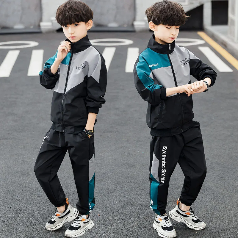 Fashion Boys Clothing Spring Autumn Patchwork Long Sleeve Sets 4 6 8 9 10 12 13 14 Years Teenagers Children Sports Clothing Sets
Fashion Boys Clothing Spring Autumn Patchwork Long Sleeve Sets 4 6 8 9 10 12 13 14 Years Teenagers Children Sports Clothing Sets