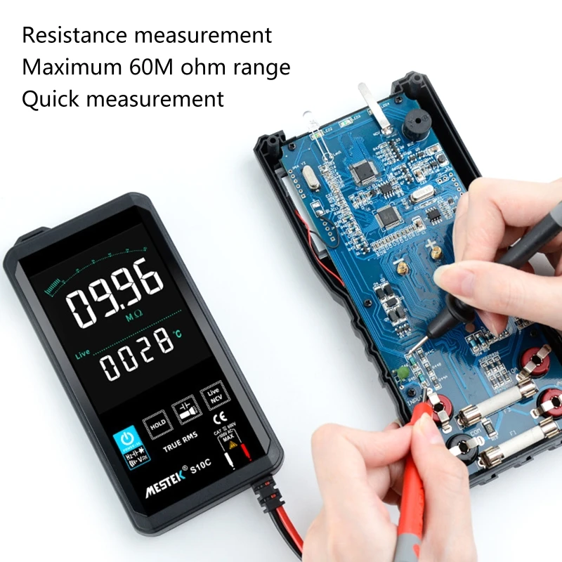 37MD Upgraded Digital Multimeter Color LCD 2 Results Display Auto Range Voltmeter Ammeter Ohmmeter with NCV Function Durable
37MD Upgraded Digital Multimeter Color LCD 2 Results Display Auto Range Voltmeter Ammeter Ohmmeter with NCV Function Durable