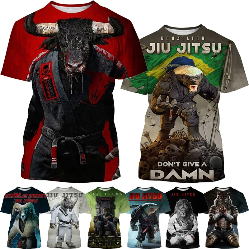 New Fashion 3D Harajuku Style Brazilian Jiu-jitsu Tough Guy Animal T-shirt Men's And Women Jiu-jitsu Enthusiast Streetwear Top
New Fashion 3D Harajuku Style Brazilian Jiu-jitsu Tough Guy Animal T-shirt Men's And Women Jiu-jitsu Enthusiast Streetwear Top