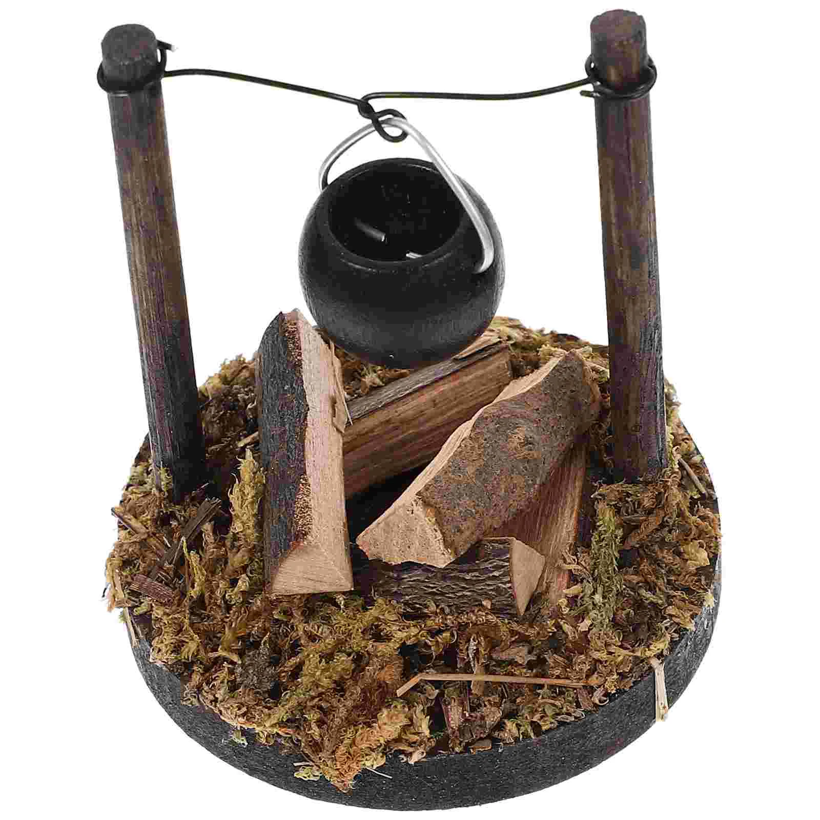 Camping Items Micro Landscape Ornament Statuette Toy Kitchen Decorations Wood Miniature Cook Stove Kids Campfire Toys Child
Camping Items Micro Landscape Ornament Statuette Toy Kitchen Decorations Wood Miniature Cook Stove Kids Campfire Toys Child