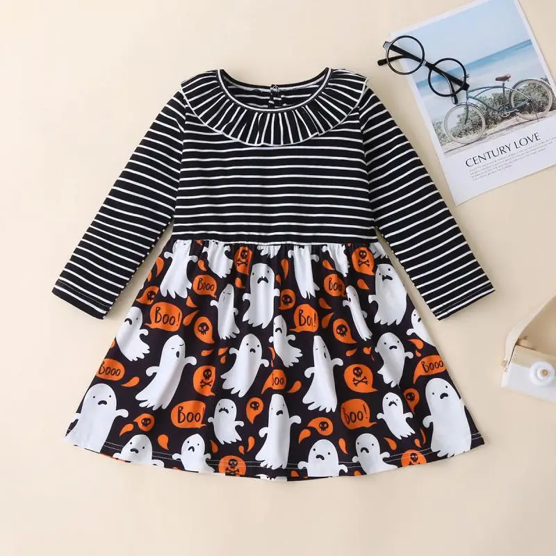 Halloween Infant Toddler Baby Girl Long Sleeve Dress Princess Striped Bat Mesh Yarn A-Line Dress Toddler Sweet Tutu Dress
Halloween Infant Toddler Baby Girl Long Sleeve Dress Princess Striped Bat Mesh Yarn A-Line Dress Toddler Sweet Tutu Dress