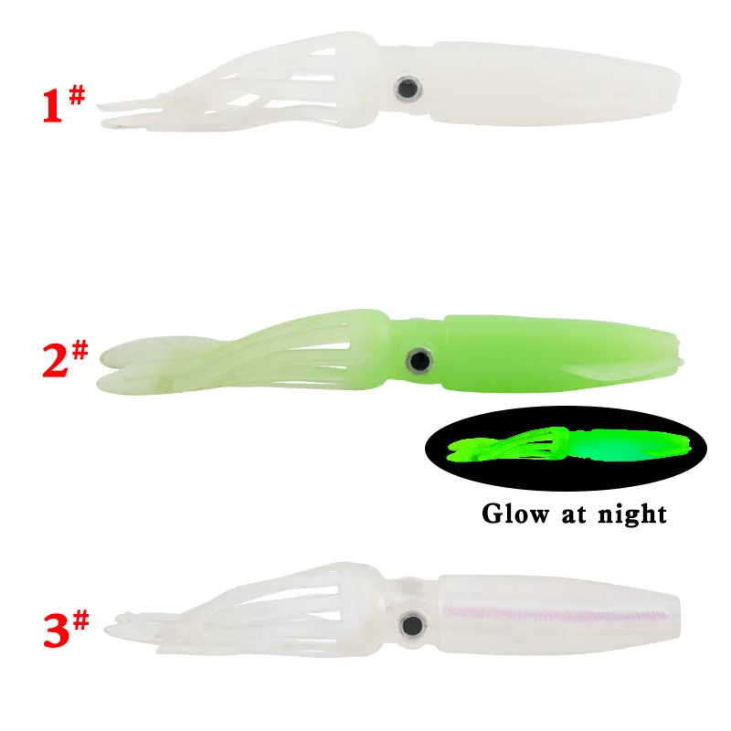 X0057 Luya Bait New Cross-Border Plastic Squid Luminous Color Tube Soft Bait With Tentacles 10CM 8.6G Sea Fishing Fake Bait PVC
X0057 Luya Bait New Cross-Border Plastic Squid Luminous Color Tube Soft Bait With Tentacles 10CM 8.6G Sea Fishing Fake Bait PVC