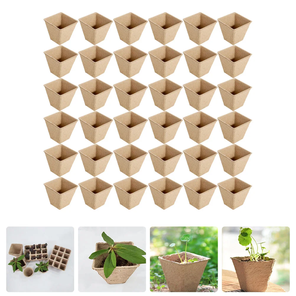 60Pcs Peat Pots Durable Biodegradable Environmentally Friendly Portable Planting Pots Starter Pots
60Pcs Peat Pots Durable Biodegradable Environmentally Friendly Portable Planting Pots Starter Pots