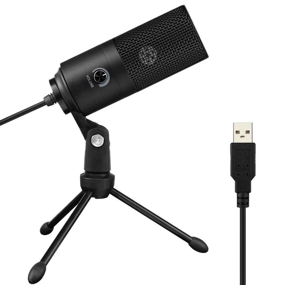Fifine Metal USB Condenser Recording Microphone For Laptop Windows Cardioid Studio Recording Vocals Voice Over,YouTube
Fifine Metal USB Condenser Recording Microphone For Laptop Windows Cardioid Studio Recording Vocals Voice Over,YouTube