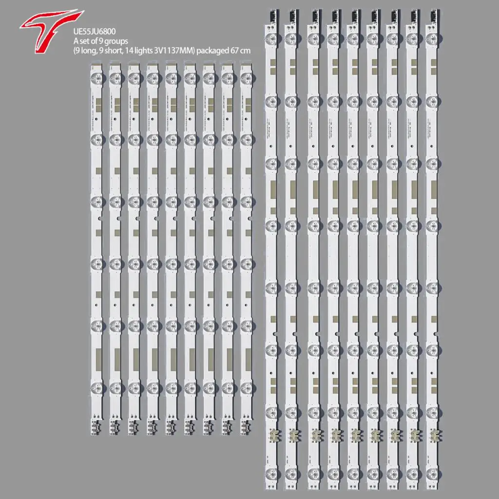 Новинка 18 шт./комплект светодиодный Светодиодная лента для Sam sung UE55JU6800 UE55JU6800K