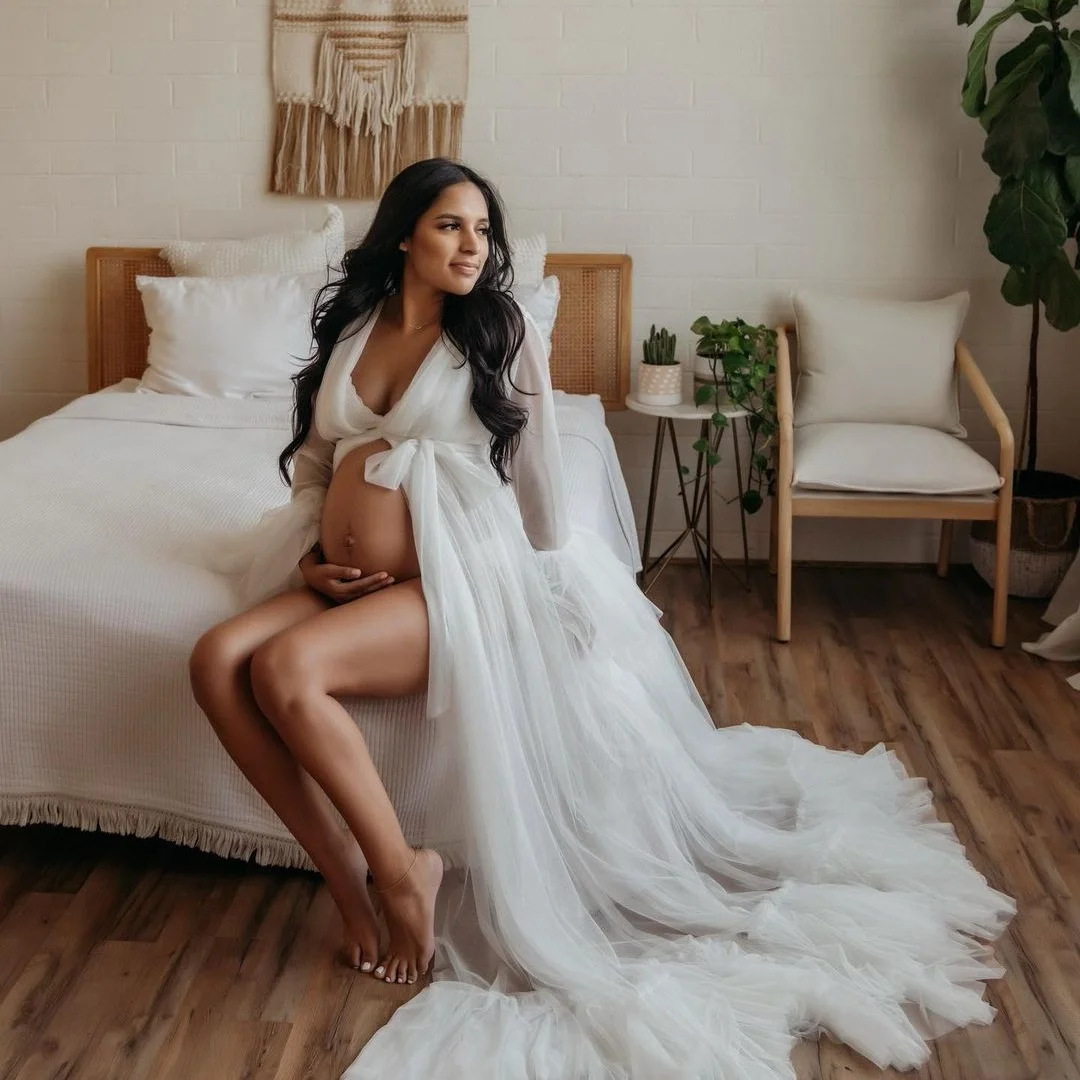 Maternity Dress for Photo Shoot Long Sleeve Bride Prom Dresses Tulle Long Sleeve Robes Evening Gowns vestido de novia
Maternity Dress for Photo Shoot Long Sleeve Bride Prom Dresses Tulle Long Sleeve Robes Evening Gowns vestido de novia