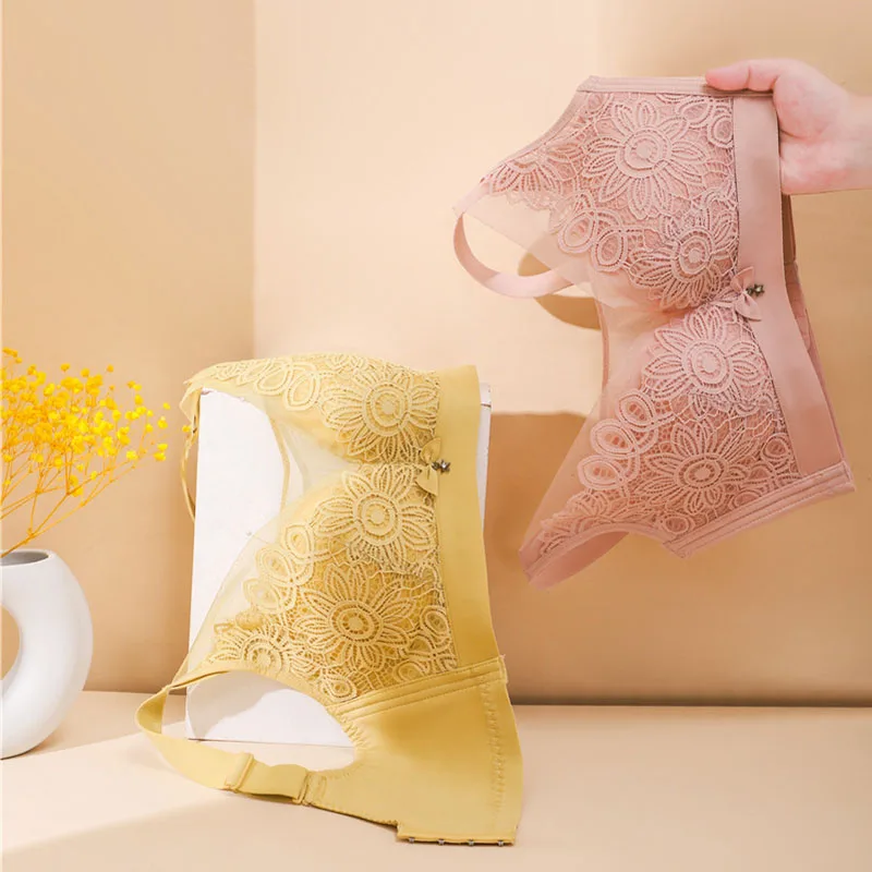 No Steel Ring Underwear Women's Big Breasts Show Small Thin Cups Breathable Lace Bra Gather Bra Soft And Comfortable Tube Top
No Steel Ring Underwear Women's Big Breasts Show Small Thin Cups Breathable Lace Bra Gather Bra Soft And Comfortable Tube Top