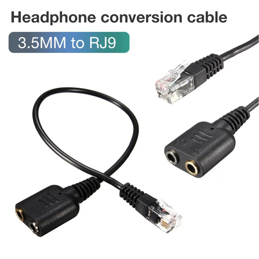 Headset Audio Cable Dual 3.5mm To RJ9 Rj11 Plug Adapter Converter For PC Phone Double 3.5mm To RJ9 Headphone Converter
Headset Audio Cable Dual 3.5mm To RJ9 Rj11 Plug Adapter Converter For PC Phone Double 3.5mm To RJ9 Headphone Converter