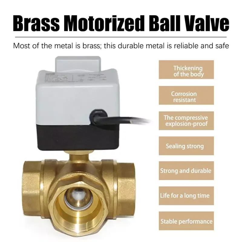 Brass Motorized Ball Valve With Manual Switch AC 220V 3-Wire Two Control Electric Actuator Internal Thread Spike Tools 3 Way
Brass Motorized Ball Valve With Manual Switch AC 220V 3-Wire Two Control Electric Actuator Internal Thread Spike Tools 3 Way