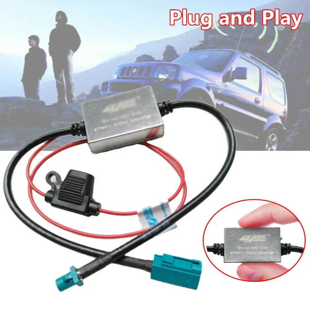 Universal Antenna Signal Booster 5th ANT-208 FAKRA Car 12V FM&AM Radio Inline Antenna Signal Amplifier Booster
Universal Antenna Signal Booster 5th ANT-208 FAKRA Car 12V FM&AM Radio Inline Antenna Signal Amplifier Booster