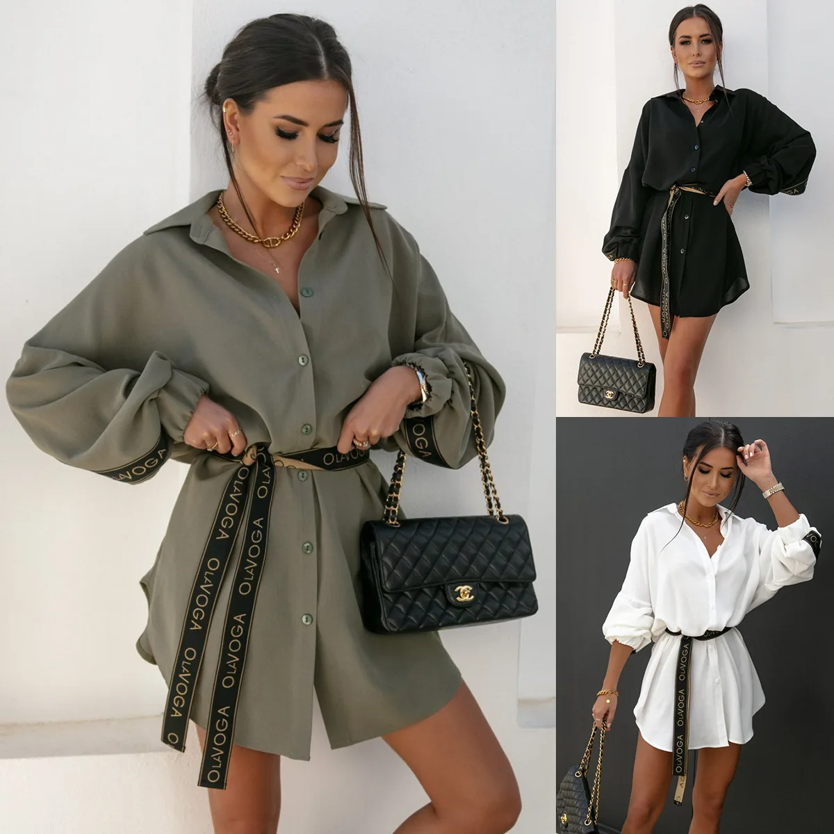 White Dress Women Long Sleeve Shirt Dress Woman Summer Cut Out Long Dresses for Women 2023 Belt Elegant Dresses Office Lady
White Dress Women Long Sleeve Shirt Dress Woman Summer Cut Out Long Dresses for Women 2023 Belt Elegant Dresses Office Lady