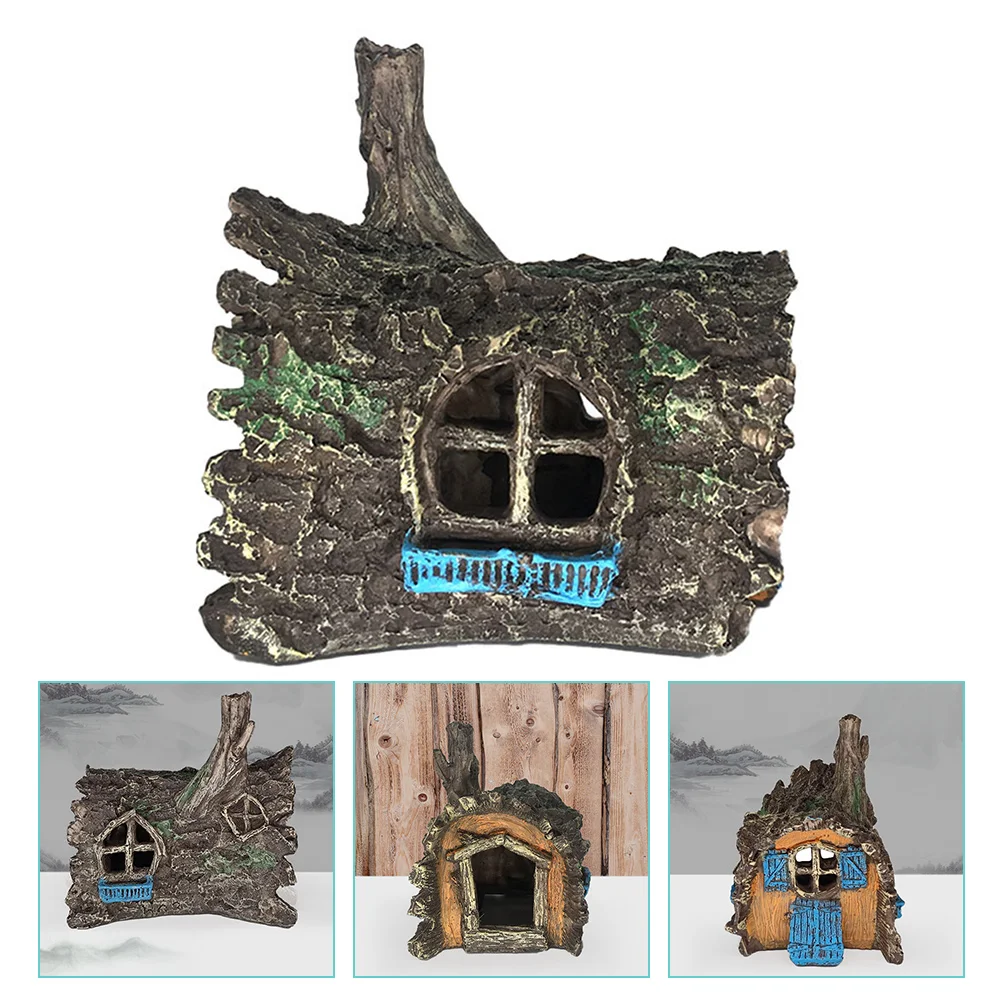 Resin Bark House Craft Fish Tank Shelter Ornament Shrimp Underwater Hideaway
Resin Bark House Craft Fish Tank Shelter Ornament Shrimp Underwater Hideaway