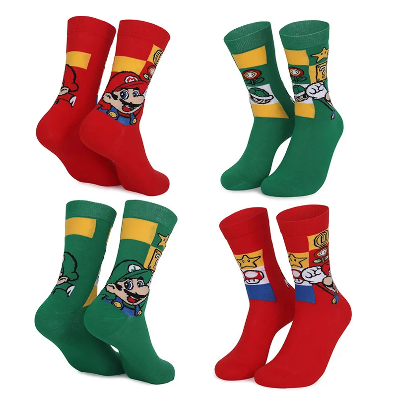 Super Mario game cartoon cotton aldult men's socks anime characters Luigi Yoshi Bowser cute tube socks casual sports socks
Super Mario game cartoon cotton aldult men's socks anime characters Luigi Yoshi Bowser cute tube socks casual sports socks