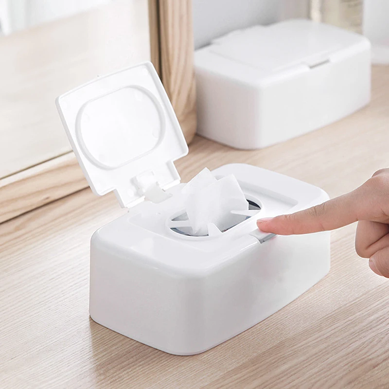 

PVC Dry Wet Tissue Box Wipes Storage Case Napkin Dispenser Paper Baby Wipes Napkin Storage Box Container Home Tissue Holder