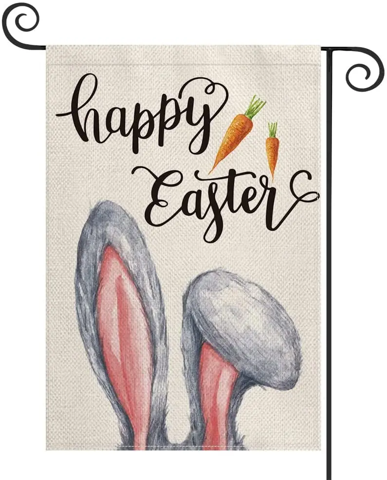 Happy Easter Bunny Ear Garden Flag 12 x 18 Inch Vertical Double Sided, Rustic Holiday Yard Outdoor Decoration
Happy Easter Bunny Ear Garden Flag 12 x 18 Inch Vertical Double Sided, Rustic Holiday Yard Outdoor Decoration