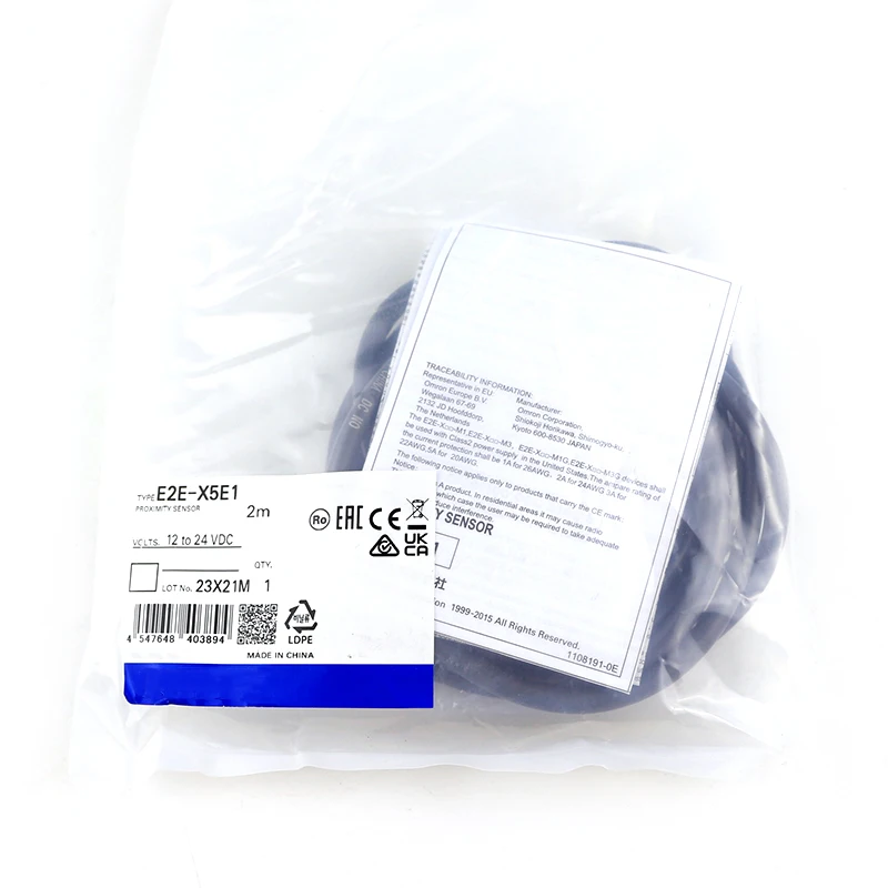 E2E-X5E1 proximity switch sensor three-wire NPN normally open sensor new original E2E-X5E1
E2E-X5E1 proximity switch sensor three-wire NPN normally open sensor new original E2E-X5E1