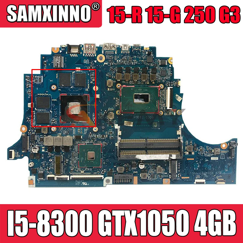 Материнская плата для ноутбука DAG3DBMB8D0 для HP 15-DC с I5-8300 GTX1050, 4 Гб, полностью протестированная, 100% работа
Материнская плата для ноутбука DAG3DBMB8D0 для HP 15-DC с I5-8300 GTX1050, 4 Гб, полностью протестированная, 100% работа