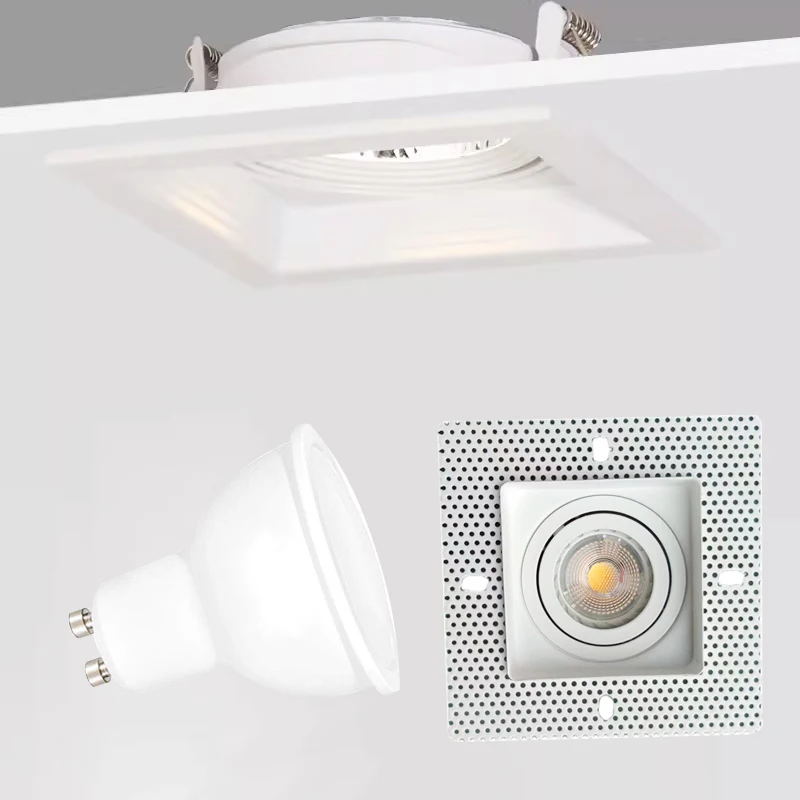 Led Square Aluminum Ceiling Downlight Gu10 Socket 7W Recessed Cob Spot Light Mount Frame Home Office Store Lighting Ac110-220V 
Led Square Aluminum Ceiling Downlight Gu10 Socket 7W Recessed Cob Spot Light Mount Frame Home Office Store Lighting Ac110-220V